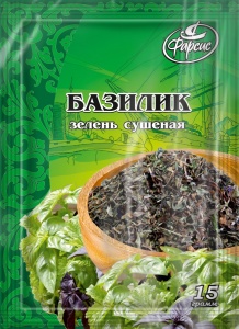 Базилик зелень сушеная 15 грамм